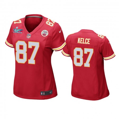 Nainen Kansas City Chiefs NFL Pelipaita Travis Kelce 87 Game Punainen Super Bowl LVII